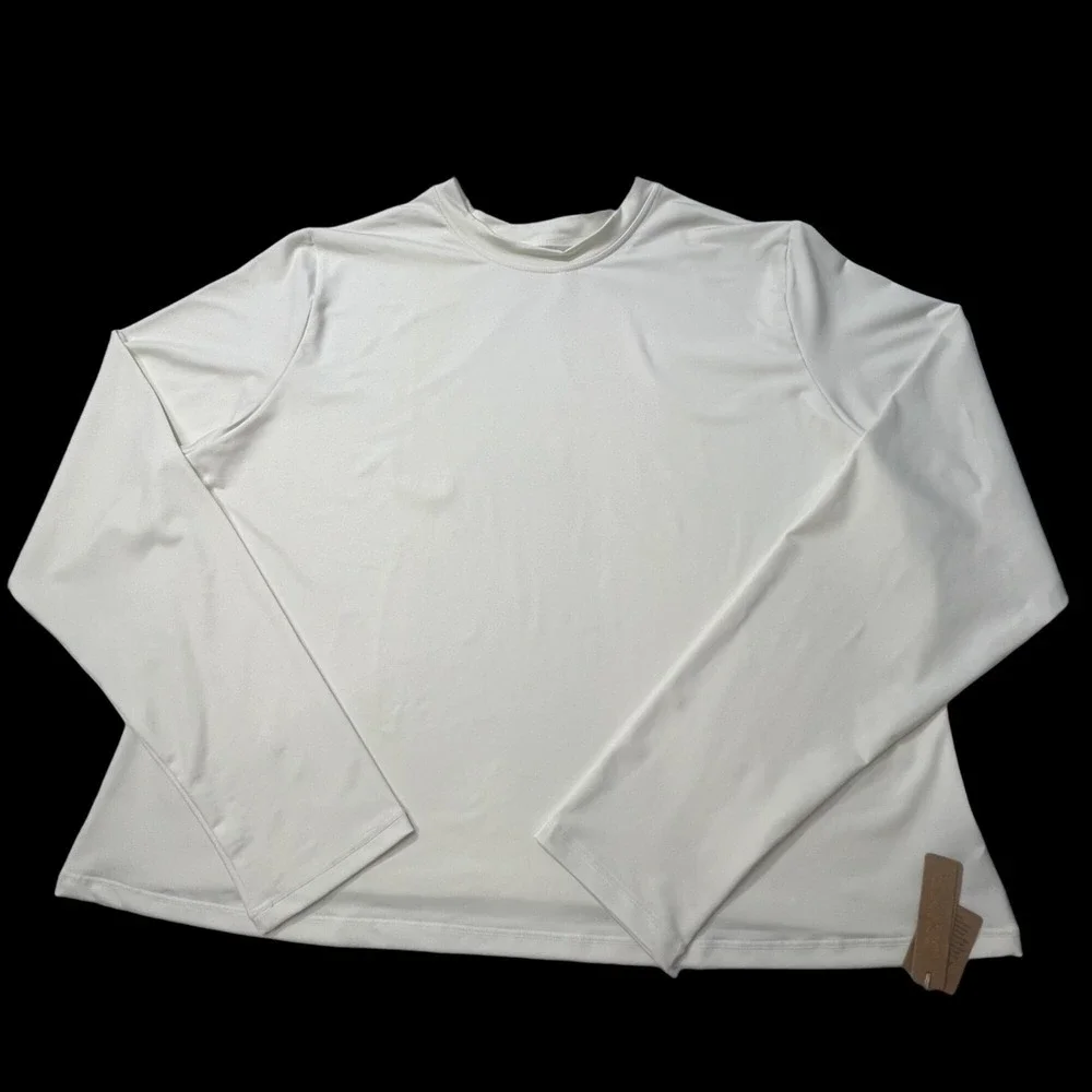 SKIMS Swim Long Sleeve Shirt Rash Guard Marble 3X